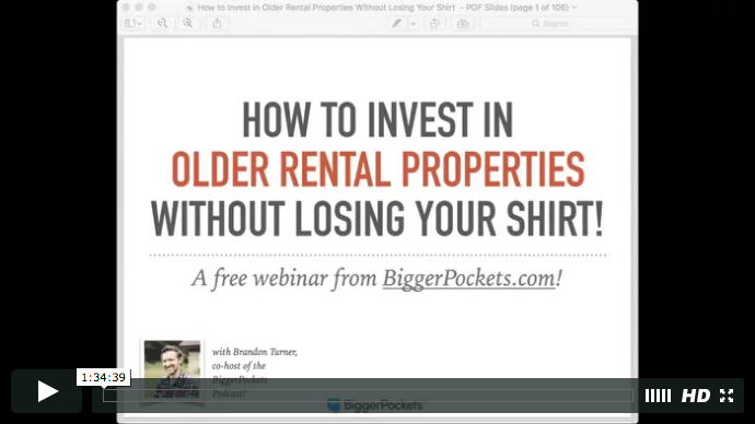 How to invest in older rental