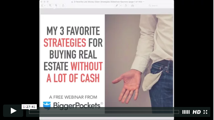My three favorite low money down strategies for real estate investing