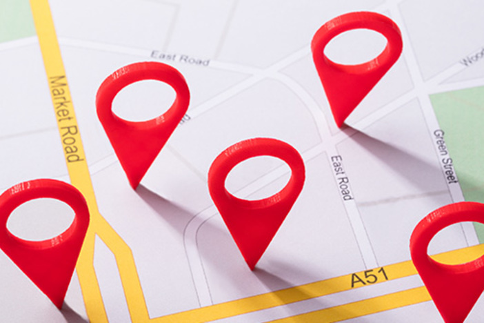 Investing in Opportunity (Zones): A Tax-Saving Strategy map with red location markers
